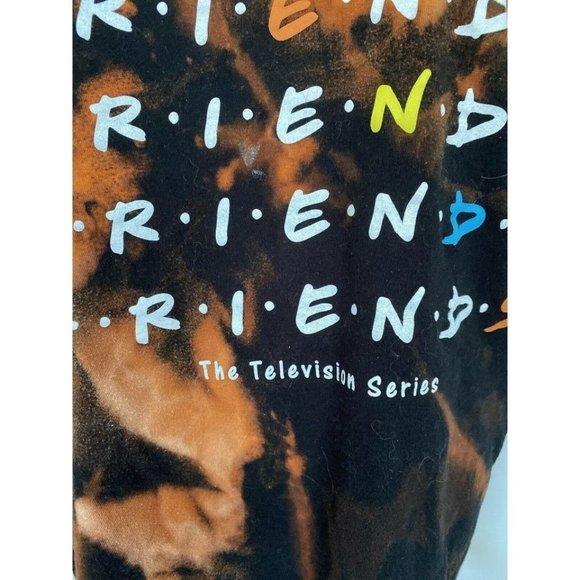 Friends The TV Series Black Orange Tie Dye T-Shirt - Picture 6 of 10